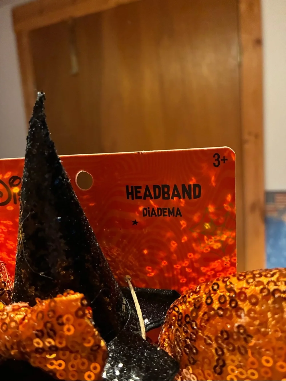 NWT Disney Mickey Mouse Halloween Sequined Witch Ears